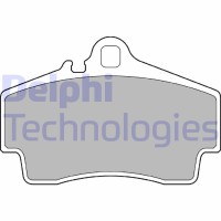 LP1301 DELPHI Комплект гальмівних колодок дисковий гальм