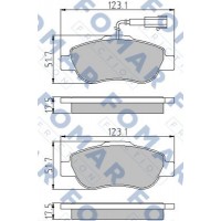 FO 856781 FOMAR Friction КомплеК т гальмівних колодок, дискове гальмо