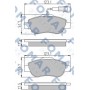FO 856781 FOMAR Friction КомплеК т гальмівних колодок, дискове гальмо