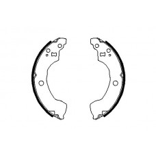 0 986 487 691 BOSCH Комплект гальмівних колодок