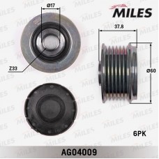 AG04009 MILES Механізм вільного ходу генератора