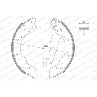 152-2288 WEEN Комплект гальмівних колодок