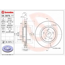09.D979.11 BREMBO Гальмівний диск