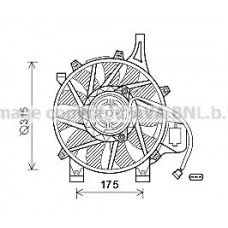 OL7536 AVA QUALITY COOLING Вентилятор охолодження двигуна