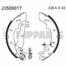 J3508017 NIPPARTS Комплект гальмівних колодок