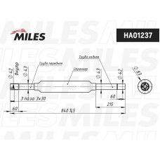 HA01237 MILES Середній глушник вихлопних газів
