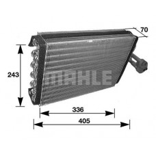 AE 36 000S MAHLE Випарник кондиціонера