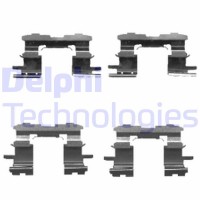 LX0447 DELPHI Комплектуючі колодки дискового гальма
