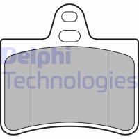 LP1680 DELPHI Комплект гальмівних колодок дисковий гальм