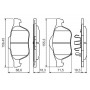 0 986 494 485 BOSCH Комплект гальмівних колодок дисковий гальм