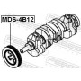 MDS-4B12 FEBEST Ремінний шків колінчастий вал