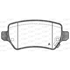 BPA0957.02 OPEN PARTS Комплект гальмівних колодок дисковий гальм