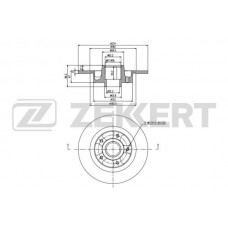 BS-5998BZ ZEKKERT Гальмівний диск