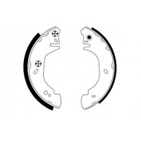 8DB 355 003-231 HELLA PAGID Комплект гальмівних колодок