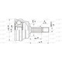 CVJ5008.10 OPEN PARTS Шарнирный комплект, Привідний вал