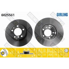 6025561 GIRLING Гальмівний диск