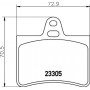 8DB 355 019-441 HELLA Комплект гальмівних колодок, дискове гальмо