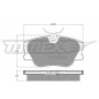 TX 10-21 TOMEX Brakes Комплект гальмівних колодок дисковий гальм