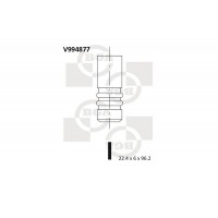 V994877 BGA випускний клапан