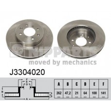 J3304020 NIPPARTS Гальмівний диск