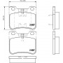 8DB 355 008-301 HELLA Комплект гальмівних колодок, дискове гальмо