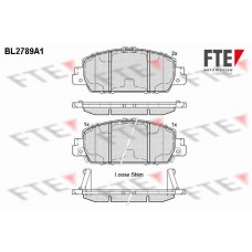 BL2789A1 FTE КомплеК т гальмівних колодок, дискове гальмо