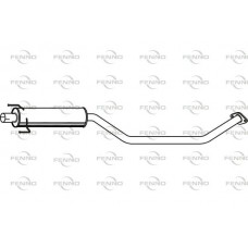 P6978 FENNO Середній глушник вихлопних газів