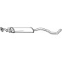 281-959 BOSAL Середній глушник вихлопних газів