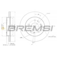 CD7387S BREMSI Гальмівний диск