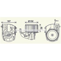 PE8414 AVA QUALITY COOLING Вентилятор салону