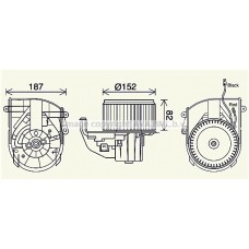 PE8414 AVA QUALITY COOLING Вентилятор салону