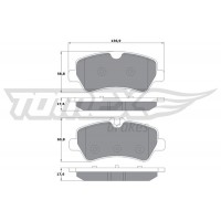 TX 16-96 TOMEX Brakes КомплеК т гальмівних колодок, дискове гальмо