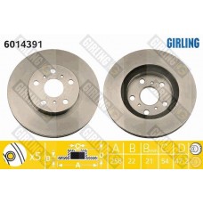 6014391 GIRLING Гальмівний диск