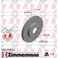 590.2580.52 ZIMMERMANN Гальмівний диск