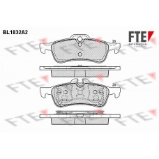 BL1832A2 FTE Комплект гальмівних колодок дисковий гальм