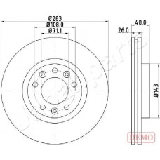 DI-0634C JAPANPARTS Гальмівний диск