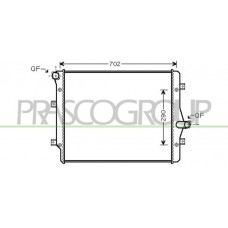 AD202R008 PRASCO Радіатор охолодження двигуна