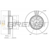 CD6255V BREMSI Гальмівний диск