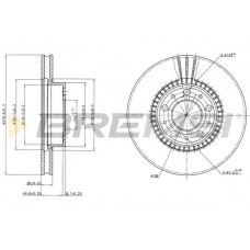 CD6255V BREMSI Гальмівний диск