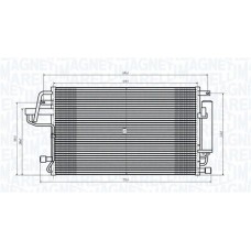 350203843000 MAGNETI MARELLI Конденсатор кондиціонера