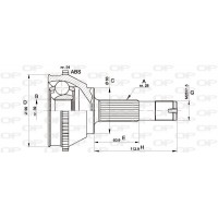 CVJ5118.10 OPEN PARTS Шарнирный комплект, Привідний вал