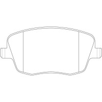 FP1437 FIT Комплект гальмівних колодок дисковий гальм