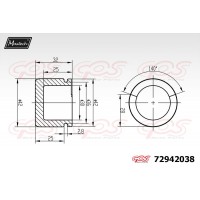 72942038 MAXTECH Поршень корпус скоби гальма