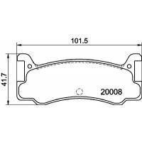 8DB 355 026-721 HELLA PAGID Комплект гальмівних колодок дисковий гальм
