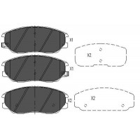 KBP-7505 KAVO PARTS Комплект гальмівних колодок дисковий гальм