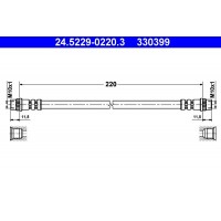 24.5229-0220.3 ATE Гальмівний шланг