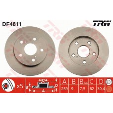 DF4811 TRW Гальмівний диск