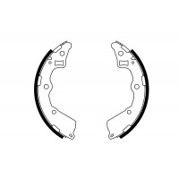 0 986 487 757 BOSCH Комплект гальмівних колодок