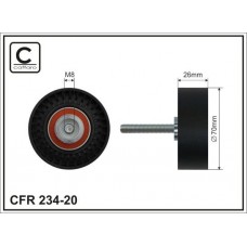 234-20 CAFFARO Паразитный / ведущий ролик, Поліклиновий ремінь