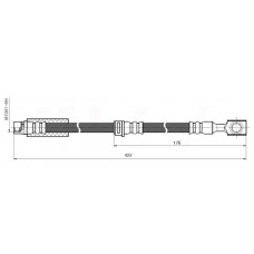 NBH6051 NATIONAL Гальмівний шланг